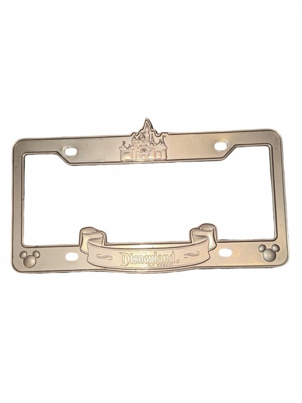 Disneyland Resort Amusement Park California Promo Metal Car License Plate Frame